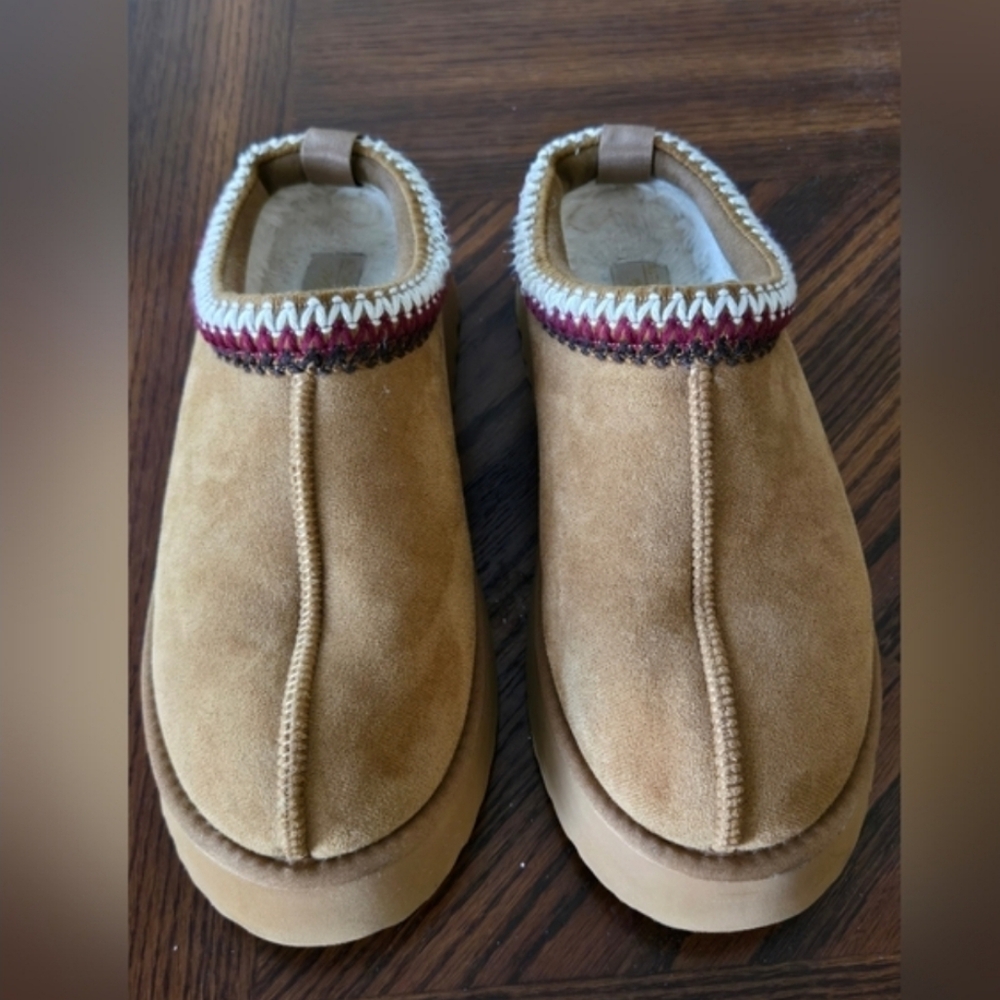 Altar'd State Tan Suede Slippers